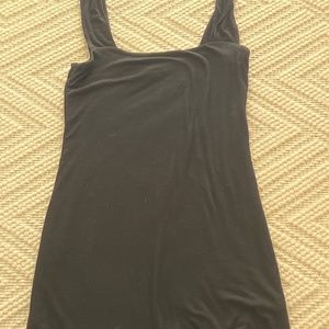 black tight mini dress